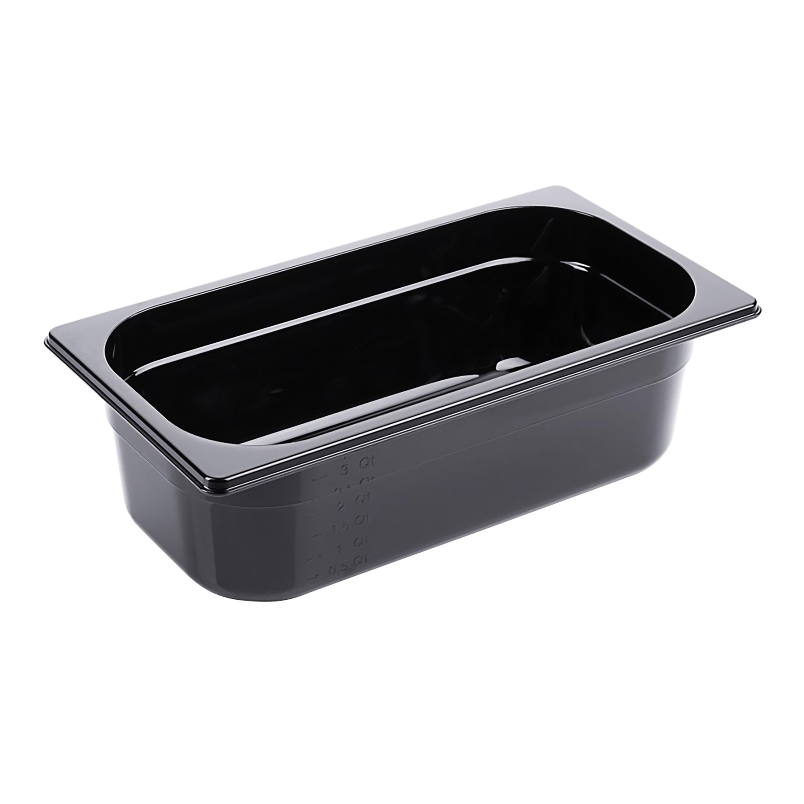6 Stück GN 1/3 Gastronormbehälter GN Behälter 4 Liter Tiefe 100 mm Kunststoff schwarz