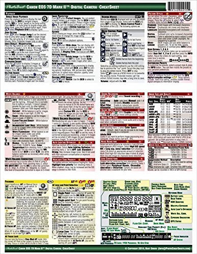 Canon 7D Mark II CheatSheet (short version, laminated, instruction manual) by Bert Sirkin (2014-01-01)