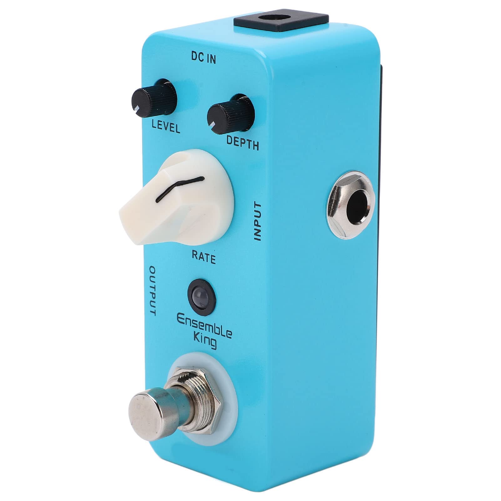 Analoges Chorus-Pedal, professionelles Metall-Gitarren-Effektpedal mit True-Bypass-Schalter, LED-Anzeige für E-Gitarristen, Blau