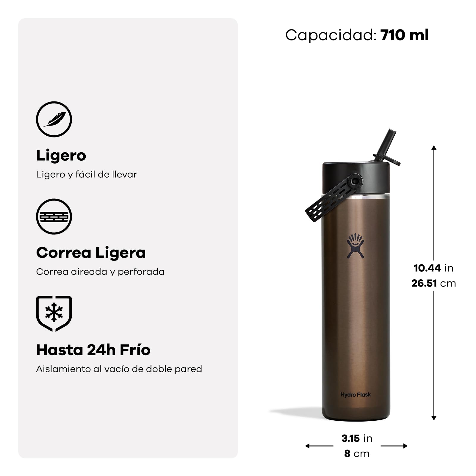 Hydro Flask – Lightweight Wide Flex Straw Cap Bottle 946 ml (32oz)