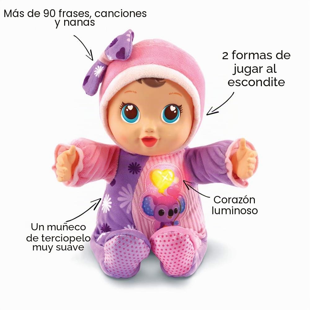 Vtech-S7125337 Little Love Emma Muñeco Bebé, Color Rosa (538205)