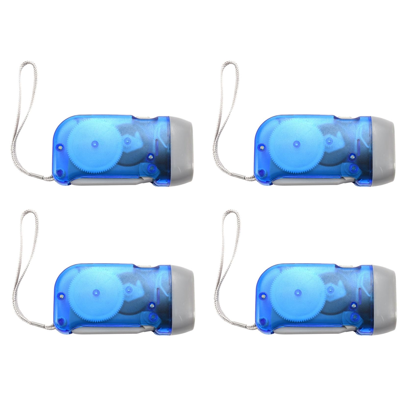 Hndhbfgrt 4X Hand-Press LED Flashlight Lantern Dynamo Flashlight LED Emergency Home Dynamo Torch Lamp Self-Charging Hand Light