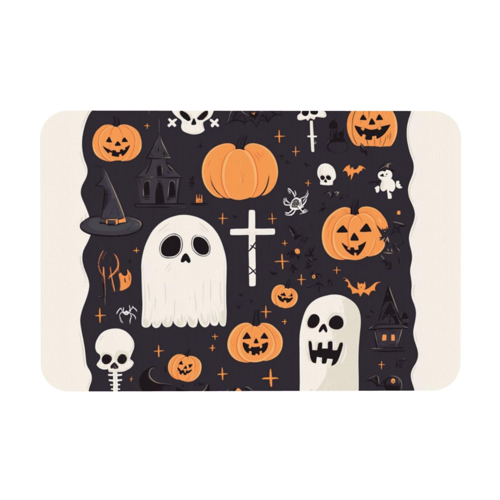 Paillasson intérieur lavable qui ne glisse pas pour sécuriser l'entrée à Halloween