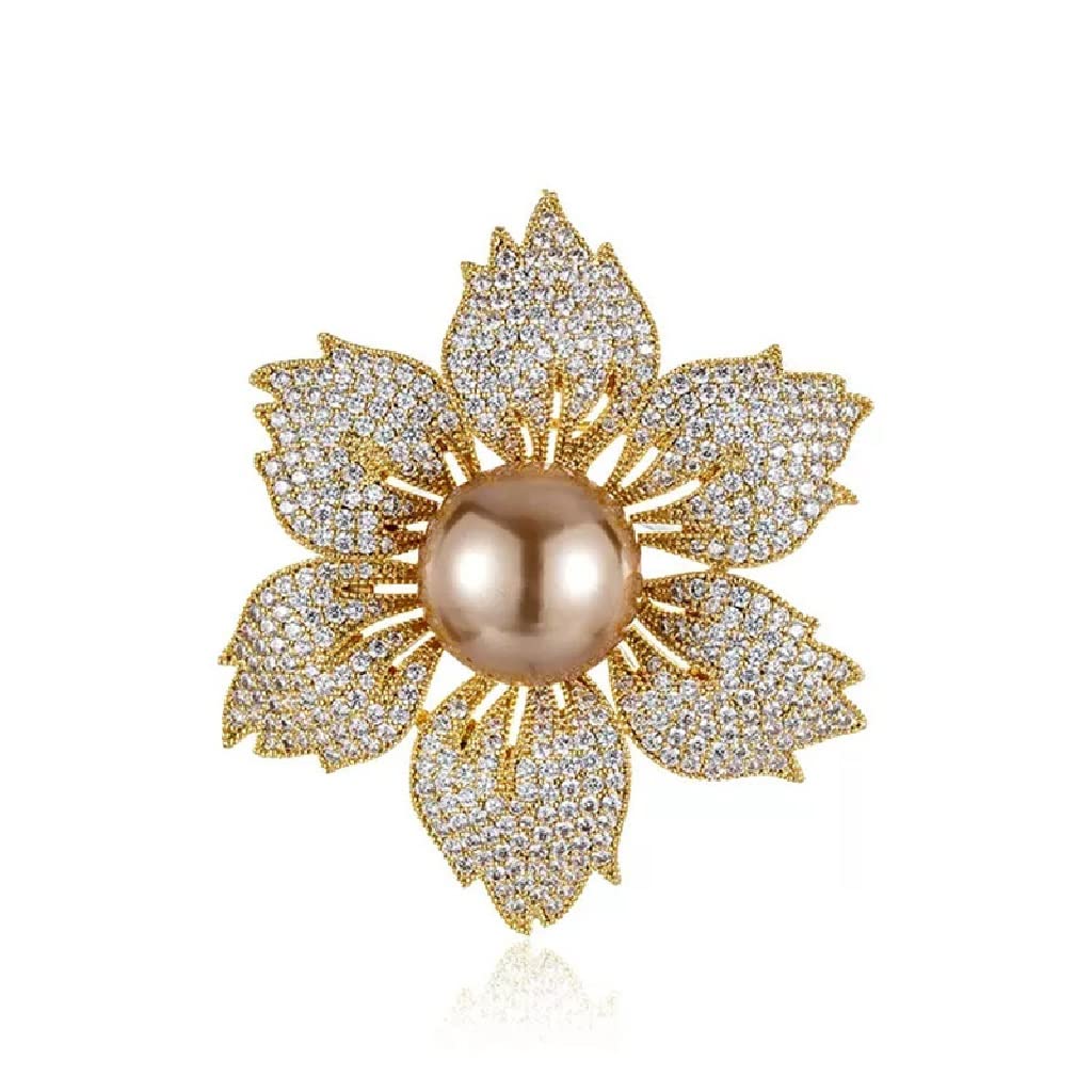 Broche de corsage en perles pour briller lors d'un mariage ou sublimer un gilet en maille