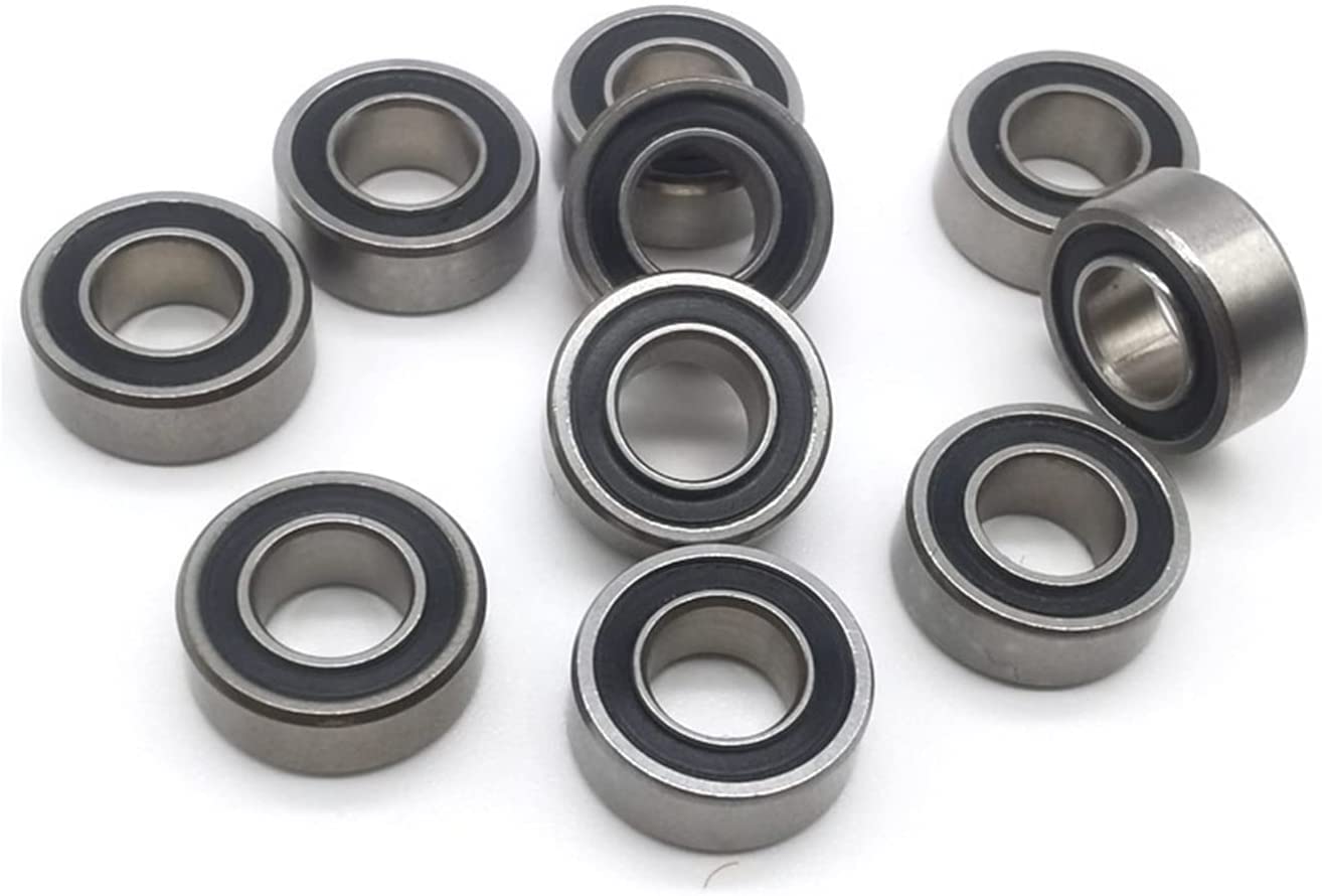 JGNAYRKJQI 10PCS SR188 2RS CB ABEC7 6.35X12.7X4.762mm Stainless Steel Hybrid Ceramic Ball Bearing for Fishing Reel 188 2RS