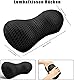 agctrler Lumbalkissen Rücken mit Riemen, Ergonomisches Lendenkissen aus Memory Foam, Rückenkissen Auto, Lendenstützkissen für Autositze und Bürostühle (Schwarz)
