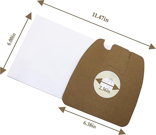 Miniatura 2 de 60295 para bolsas de vacío Eureka MM Mighty Mite 3670, 3670M, 3670H, 3670G, 60295C, 60297A Mighty Mite Canisters, paquete de 10