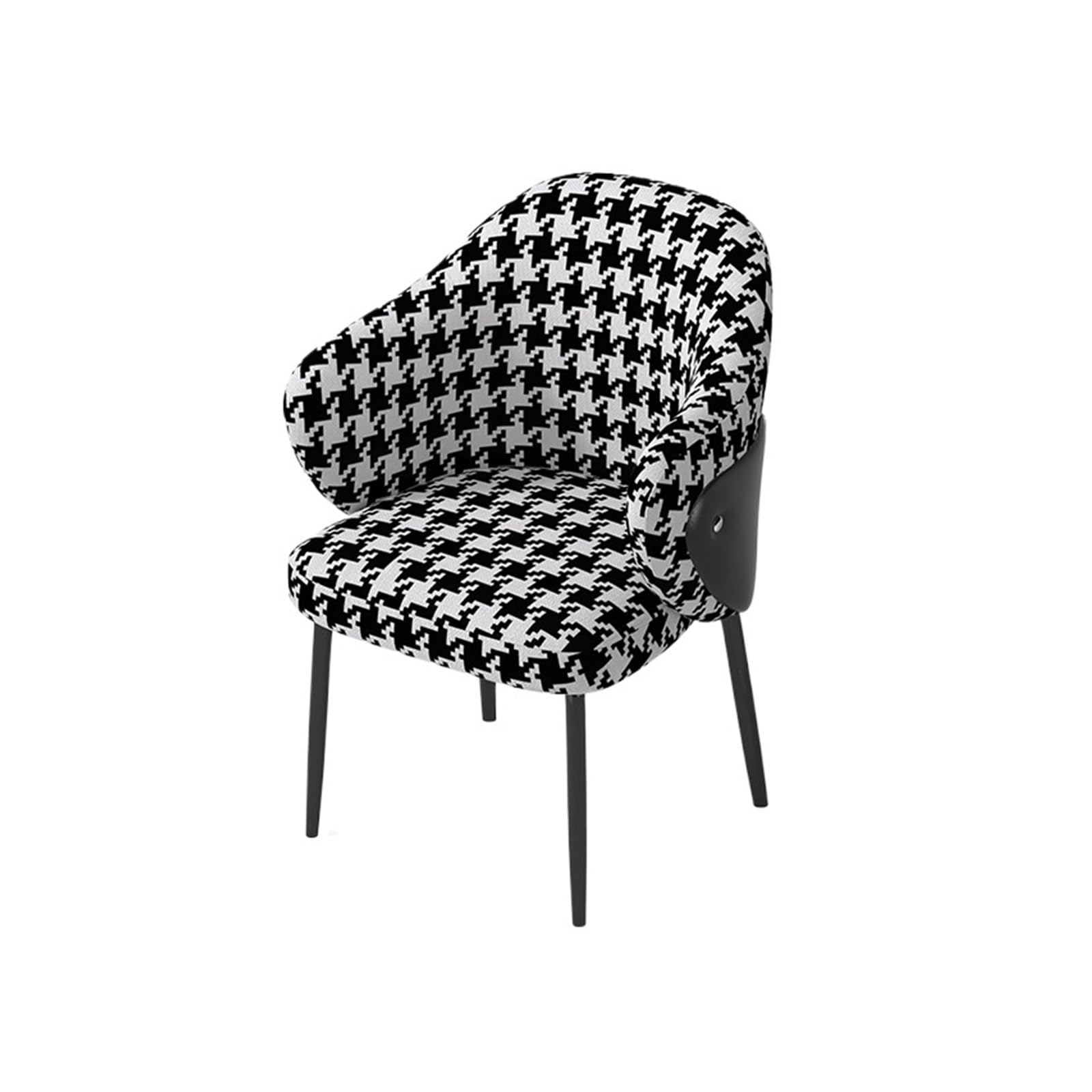 Chaise de salle à manger moderne en tissu rembourré fauteuil de salon multicolore