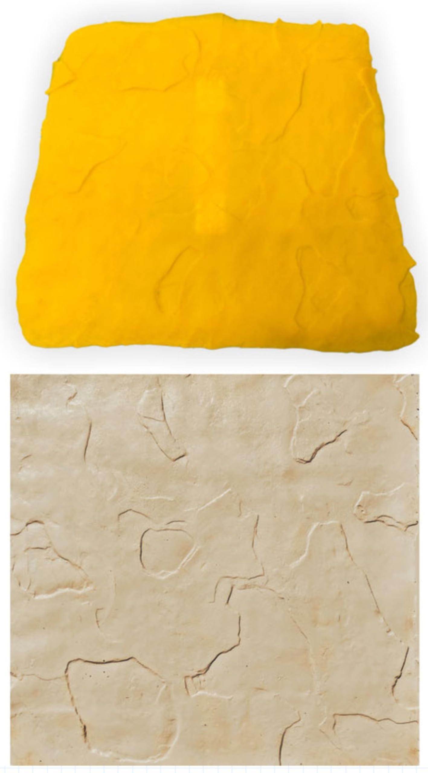 Molde para yeso y moldes para piedra Rock Mat 12 en goma poliuretano para estampado de suelo