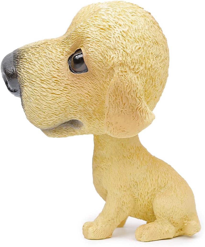 Bobble Head Dog for Car Puppy Car Dashboard Decor (Golden Retriever) image 3