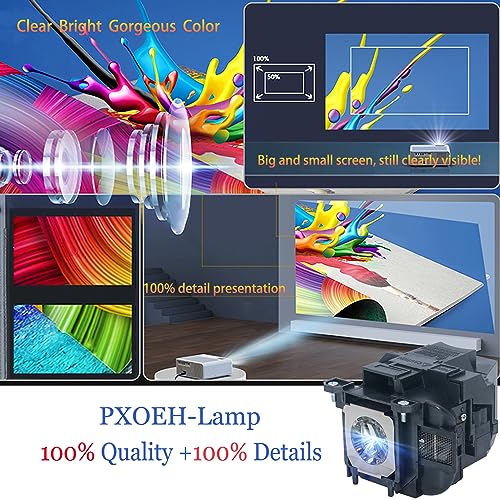 Image of Original ELP87 Replacement Projector Lamp Bulb for Epson BrightLink 536Wi PowerLite 520 525W 530 535W 955W 965 97 98 99W X27 PowerLite Home Cinema 2000 2030 725HD EX7235 VS230 EX3220 V13H010L87