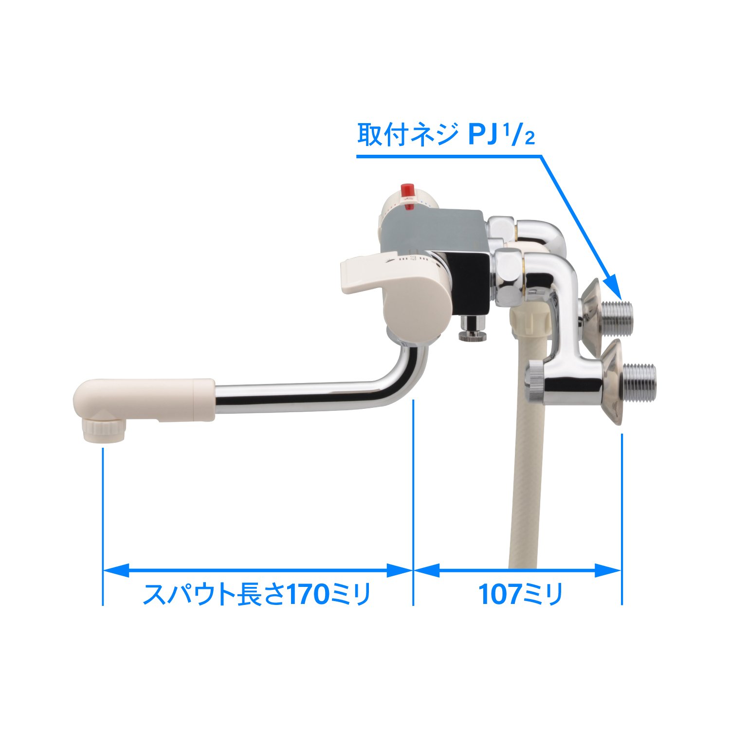 Amazon | カクダイ(KAKUDAI) サーモスタットシャワー混合栓 寒冷地対応 