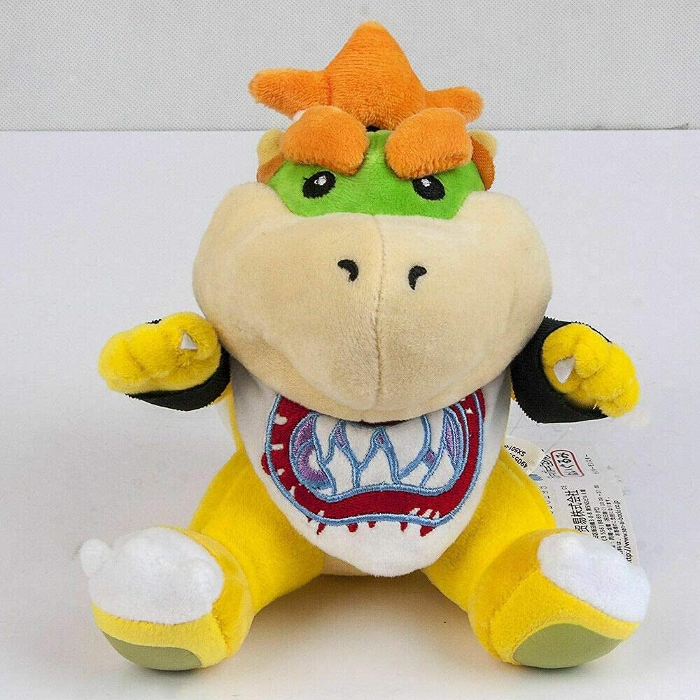 New Super Mario Koopa Bowser Dragon Plush Doll Brothers Bowser JR Soft Plush Toys Gift for Kids Boy Girl 18cm (Dragon)