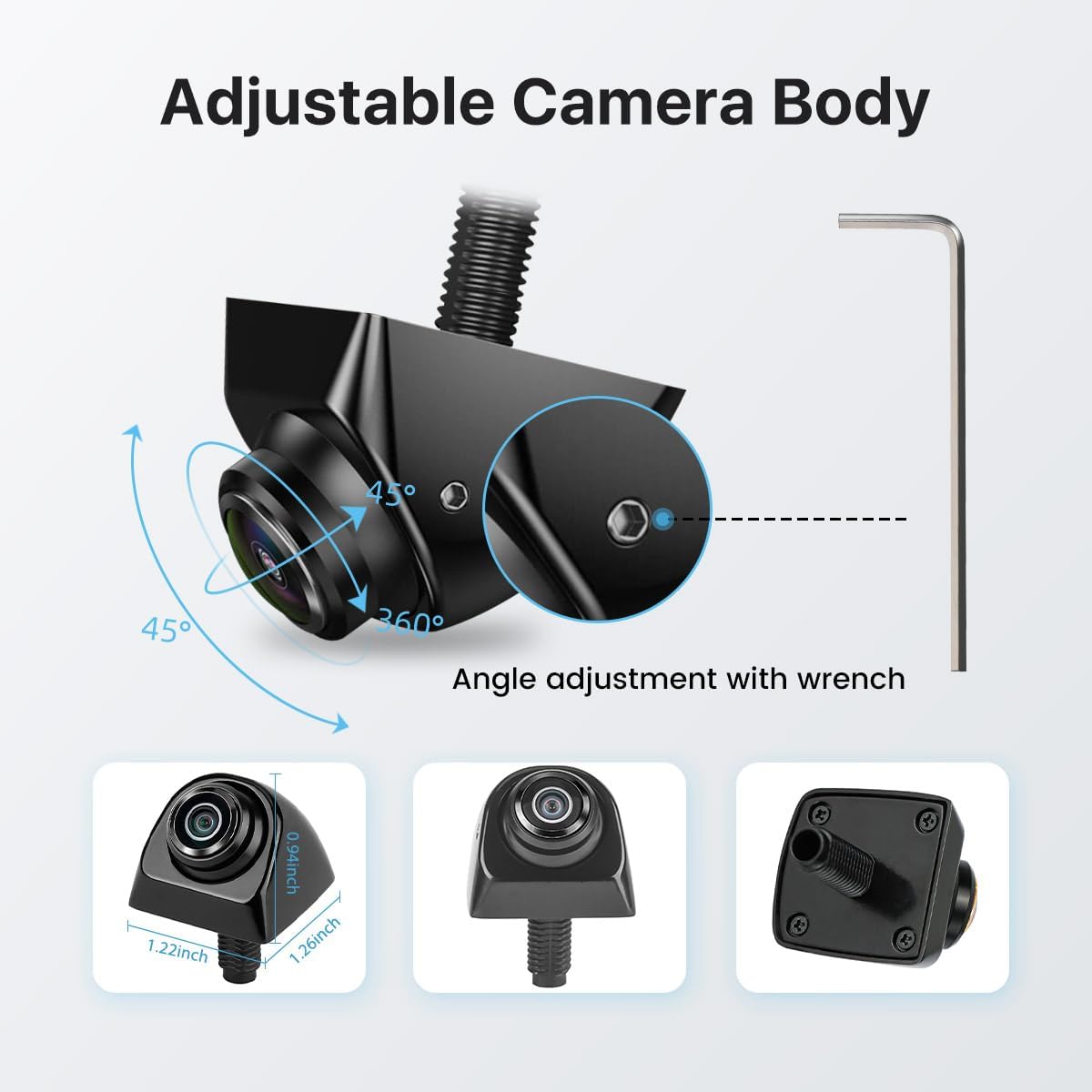 Adjustable Camera Body and Lens Angle
