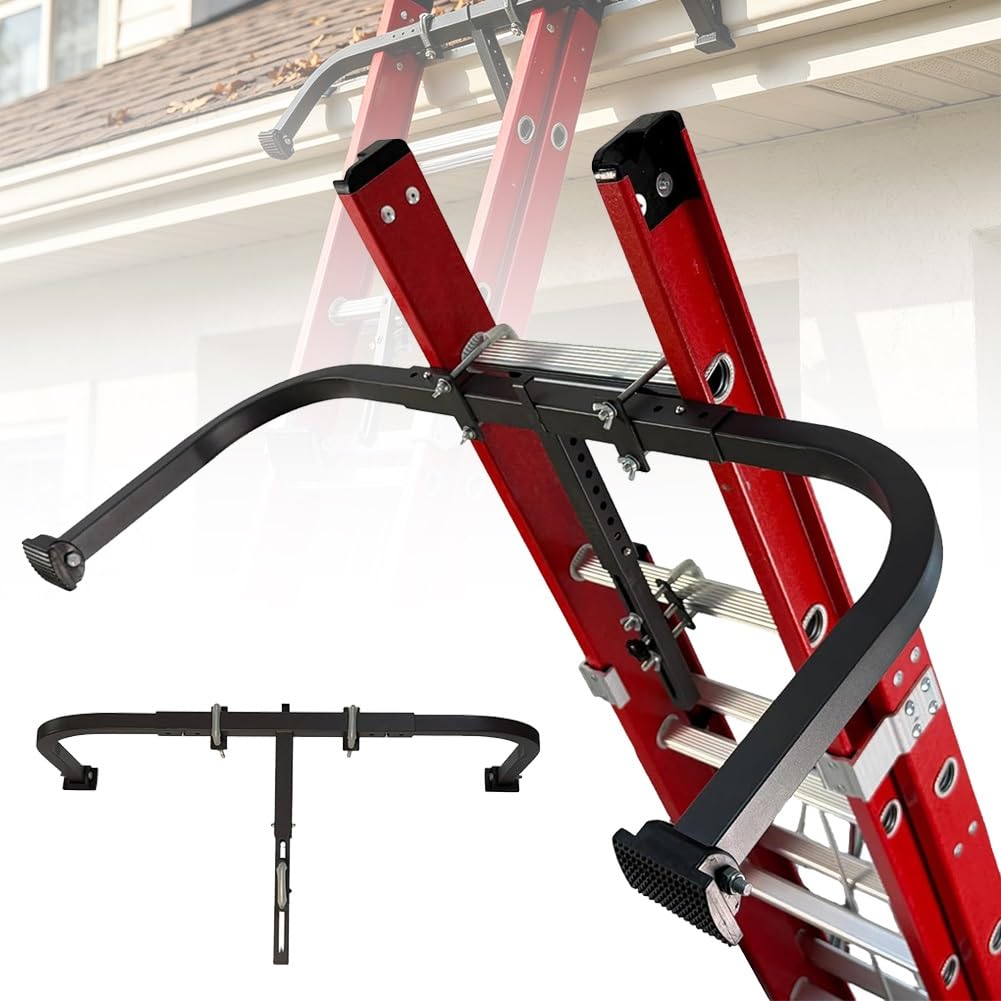 Ladder Stabilizer, Heavy Duty Steel Ladder Hook, Easy Access to Roofs