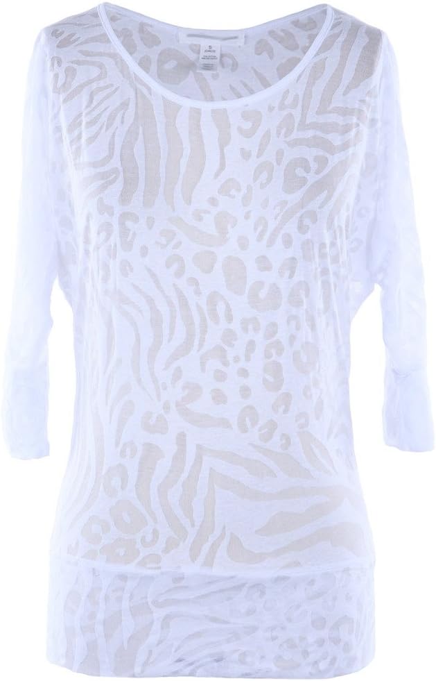 Junior Size 3/4 Dolman Sleeve Burnout Top