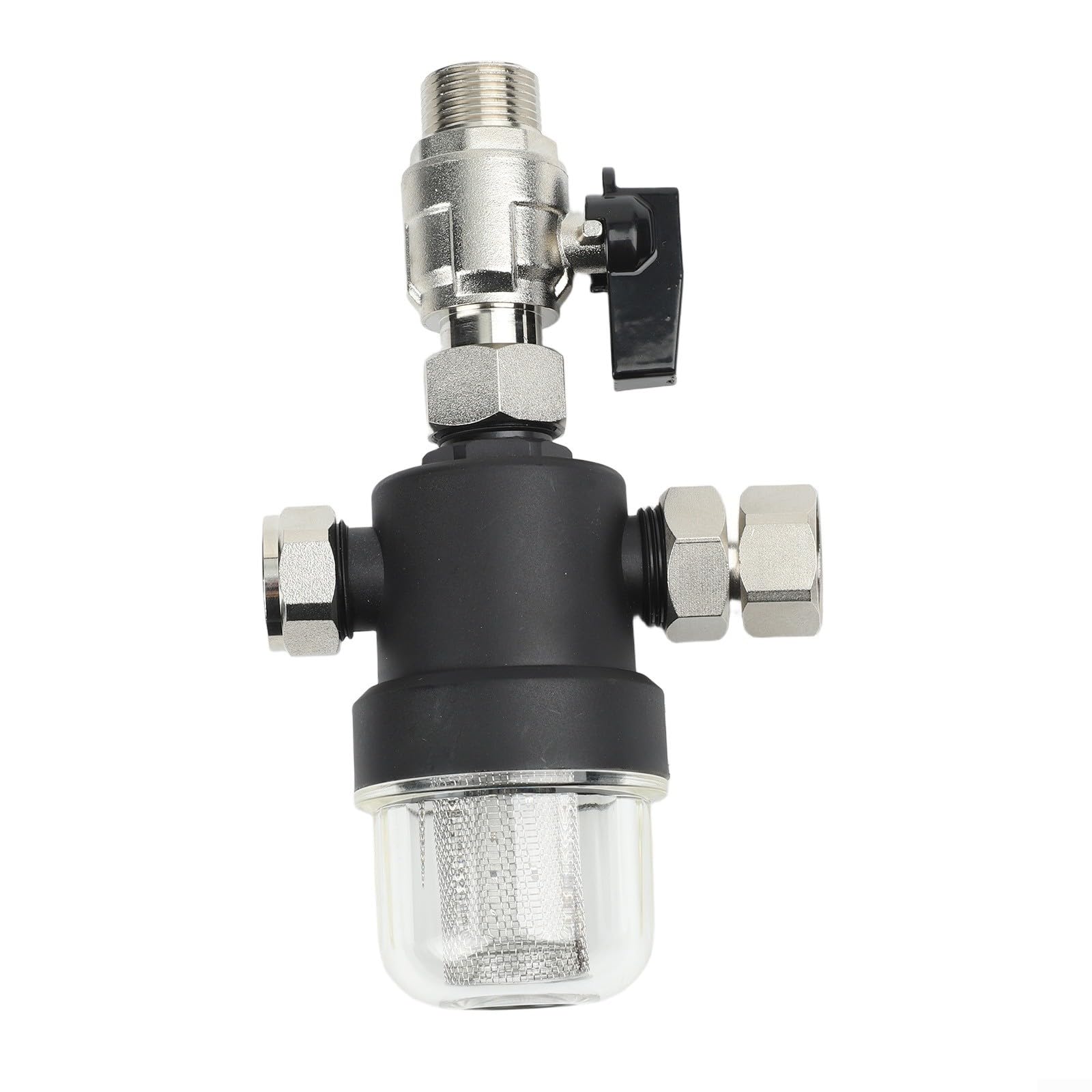 Filtro magnético para calefacción por suelo radiante, separador de lodos con malla de acero inoxidable, montaje en pared, filtro de agua para sistemas HVAC DN20 rosca de 3/4 pulgadas (DN20)