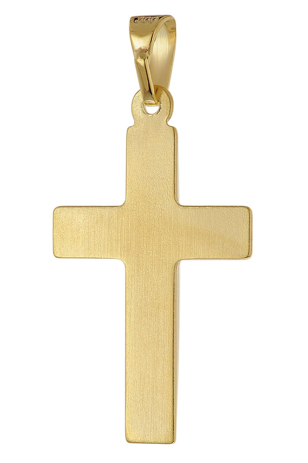 trendor Kreuz-Anhänger Gold 333 (8K) mit vergoldeter Silberkette 21158