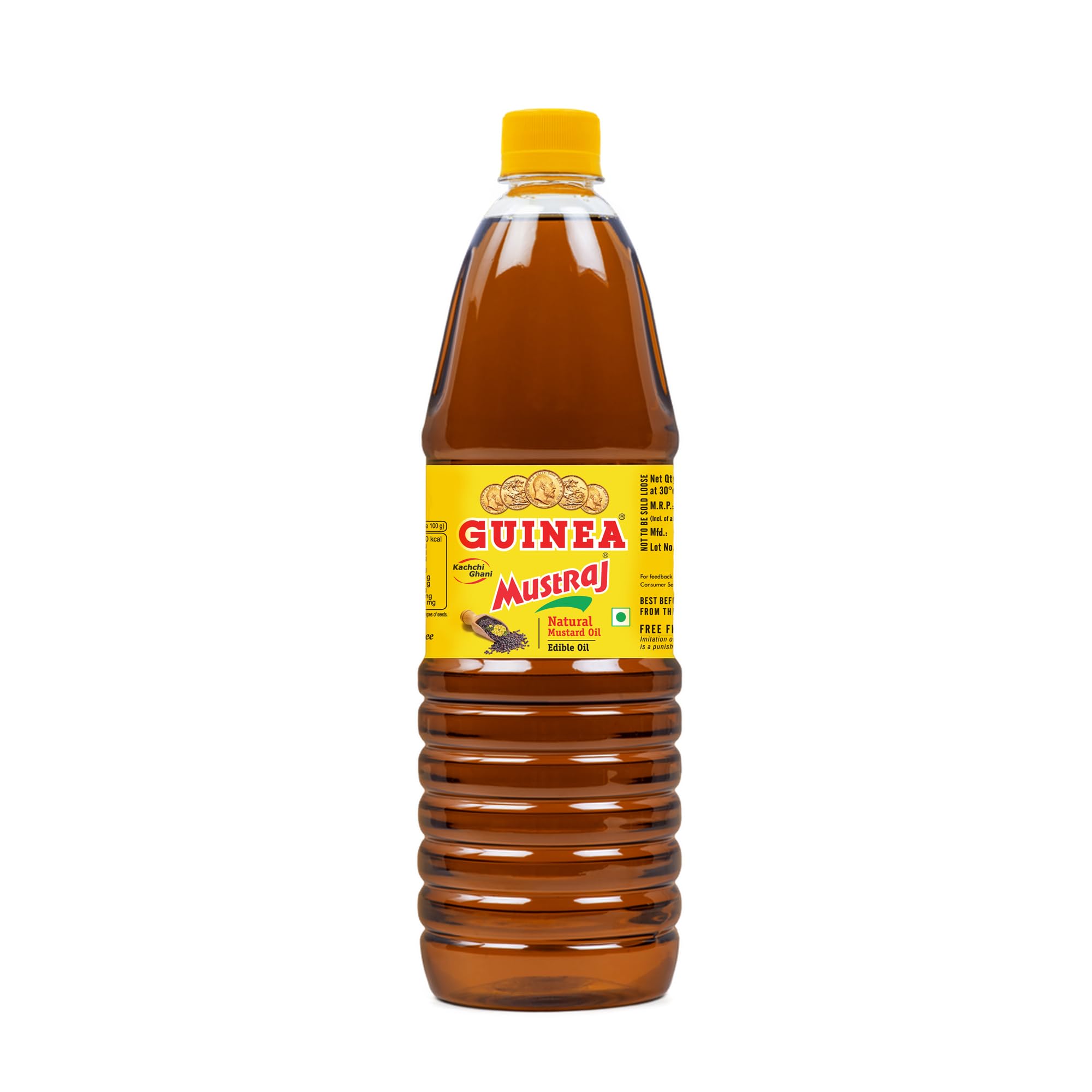 MUSTRAJ Cold Pressed Premium Kachi Ghani Pressed Pure & Natural Mustard Oil I Kachi Ghani Oil I Cooking Oil I Edible Oil I Pure & High Sarson Pungency I I Kolhu Pressed Oil Bottle - 1L (B0BJ26JDM8) Amazon Price History, Amazon Price Tracker