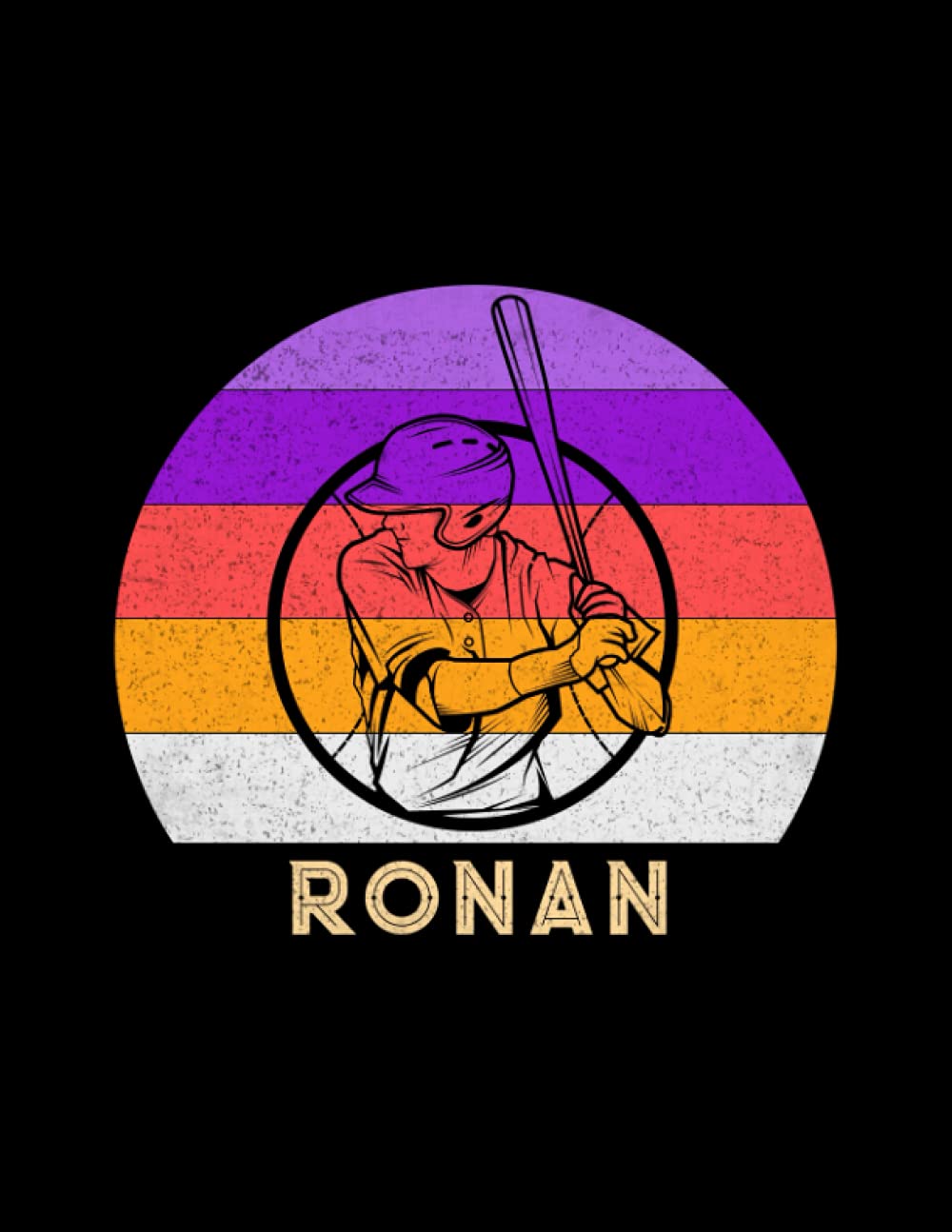 Ronan Name Gift Personalized Baseball Lined Notebook, Daily Journal for Sport Lovers: Stylish Paperback, Budget, Business, A4, 21.59 x 27.94 cm, Lesson, 8.5 x 11 inch, Money, 110 Pages, Diary