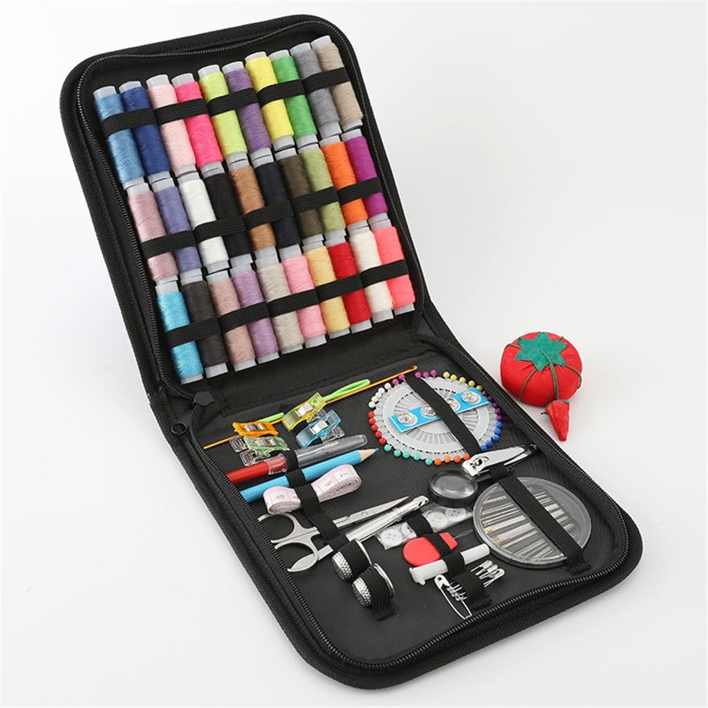 Juego de Caja de Costura para el hogar, Kit de Costura portátil Multifuncional, Caja de Almacenamiento para Coser a Mano, Kit de Costura