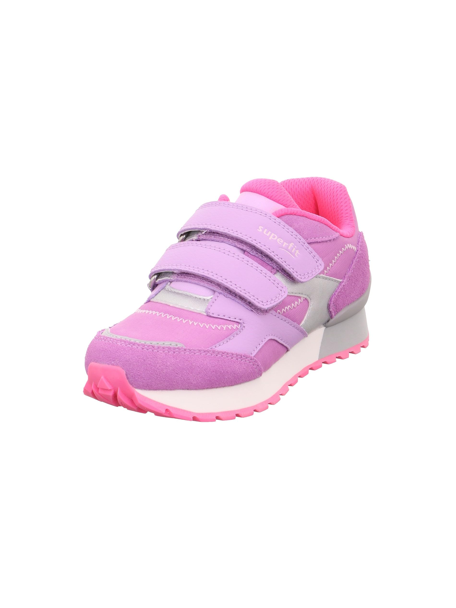 Superfit Girl's Dash Sneaker, Purple Pink 8500, 10.5 UK Child