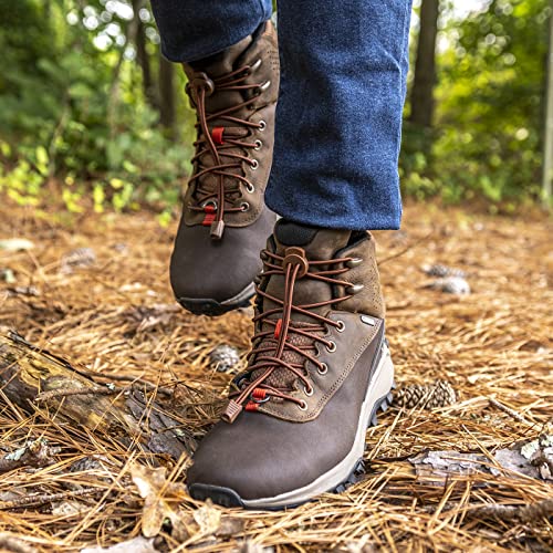 Lock Laces (1 Pair Premium Heavy Duty Elastic No Tie Laces for Boots, Sneakers and Shoes (Brown) - Thumbnail 6
