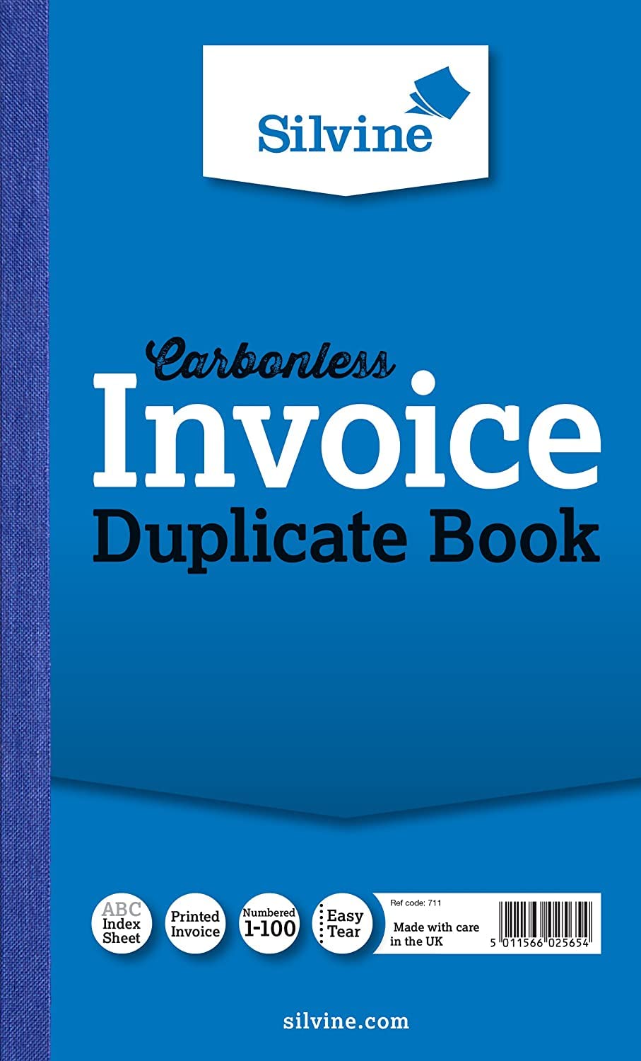 2 X Silvine Carbonless Invoice Book