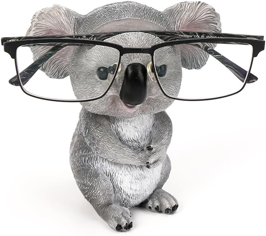 Koala Eyewear Holder Resin Stand Koala Statues for Bedroom and Office Decoration Creative Gift