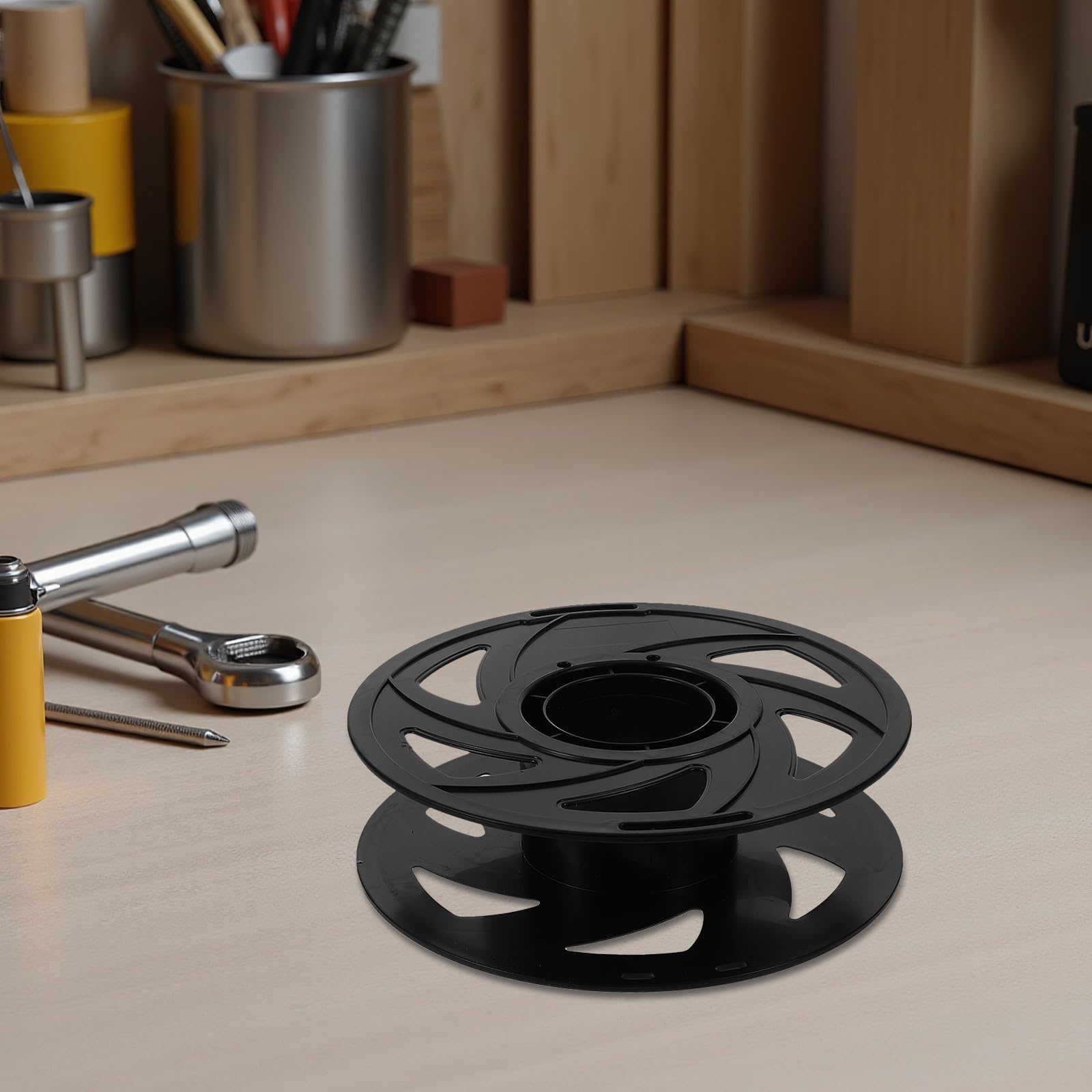 Ipetboom Carretes de Filamento para Impresora 3D Vacíos, Paquete de 6 Piezas de Plástico Desmontable, Compatibles Pla, ABS y Petg, Ideales para Almacenamiento en Taller de Impresión