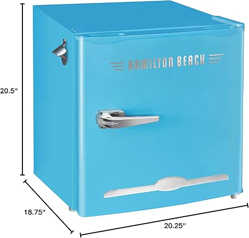 Miniatura 3 de Nevera estilo retro FR376 de Igloo con abridor de botellas en el lateral, color rojo, 3.2 pies cúbicos, Azul