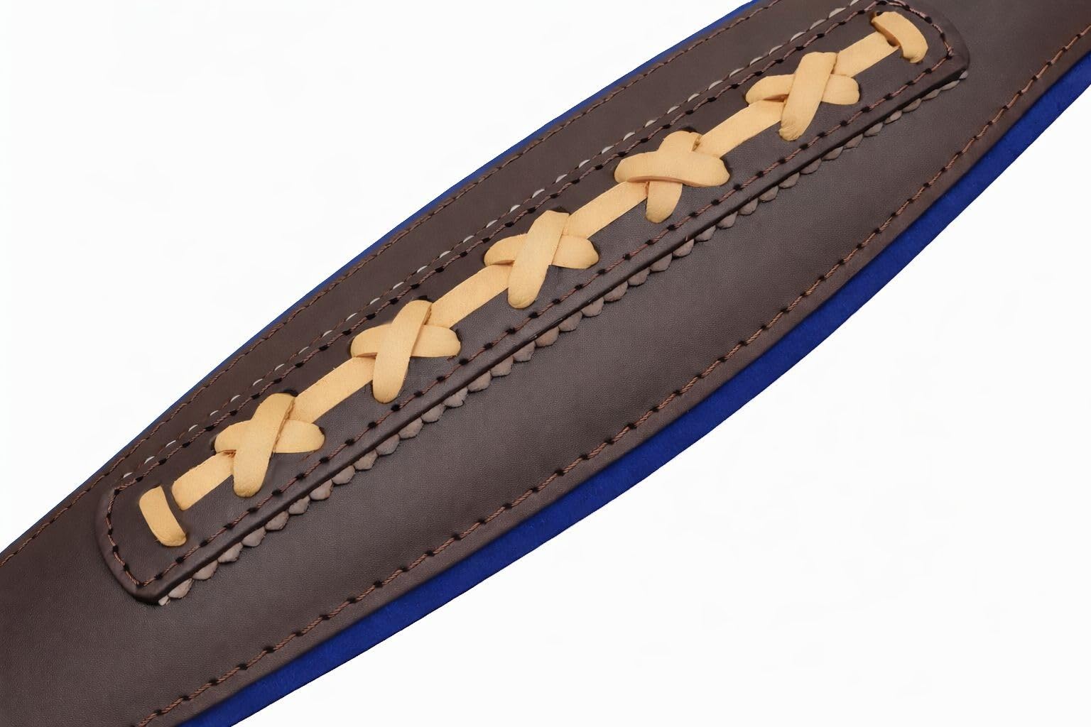 Steirische Harmonika Bassriemen Extravagant blau inkl. Spindel – gepolstert, verstellbar & edel verarbeitet – hochwertiger Bassgurt für Harmonika im exklusiven Design, komfortabel & langlebig