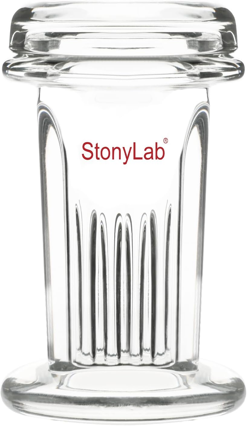 stonylab TLC Developing Tank, Borosilicate Glass TLC Display Chamber Small Dyeing Tank for Thin Layer Chromatography