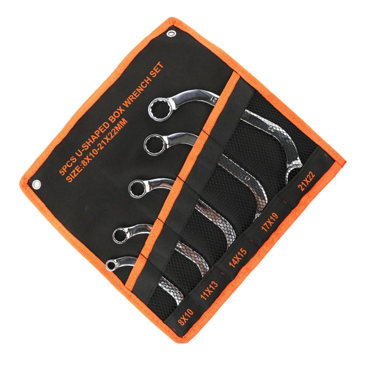 Coffret 5 Pièces Clés à Douille Métalliques en Acier Chrome-vanadium, Thermique, pour Travailler sur Longues Tiges