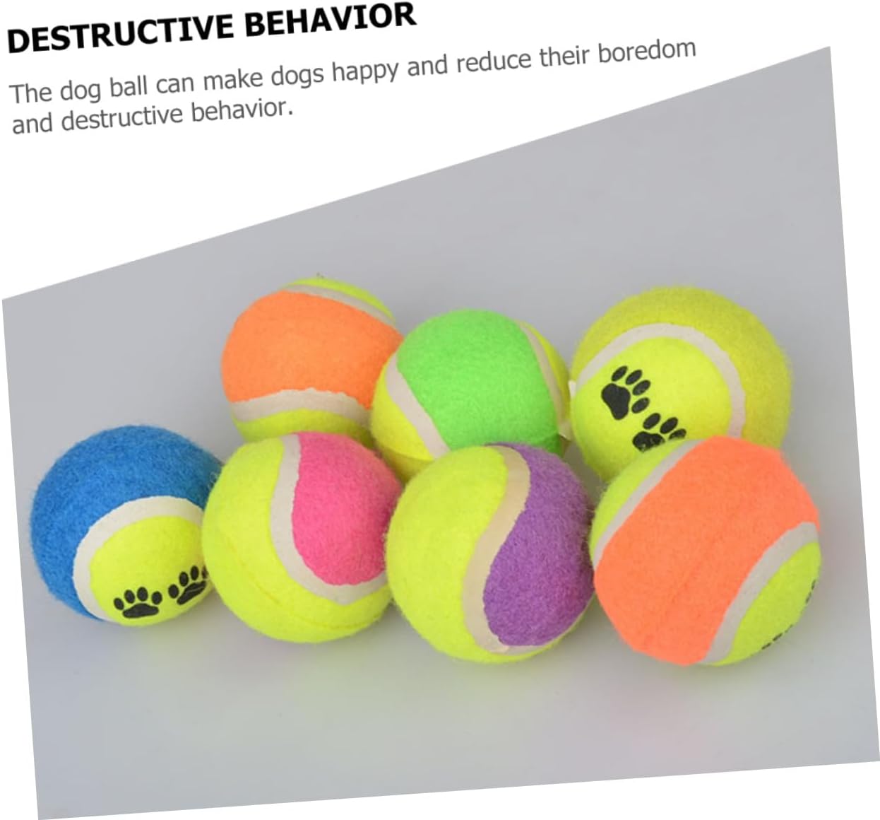 VICASKY 16pcs Small Plush Tennis Balls for Dogs 7cm Diameter Interactive Throwing Training Outdoor Puppy Play Balls Random Color