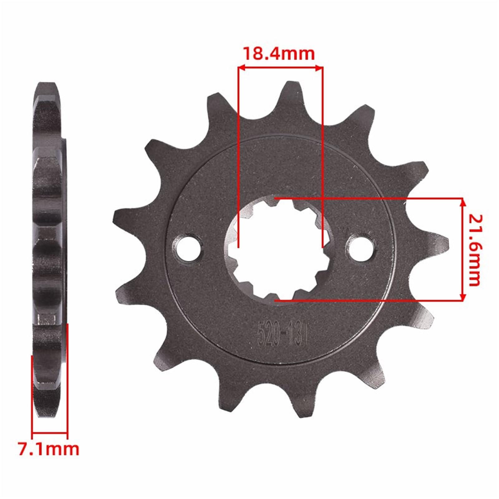 Cadena 520, Piñón Delantero Y Trasero De 46T Y 13T Para XR250 Y XR 250 Tornado