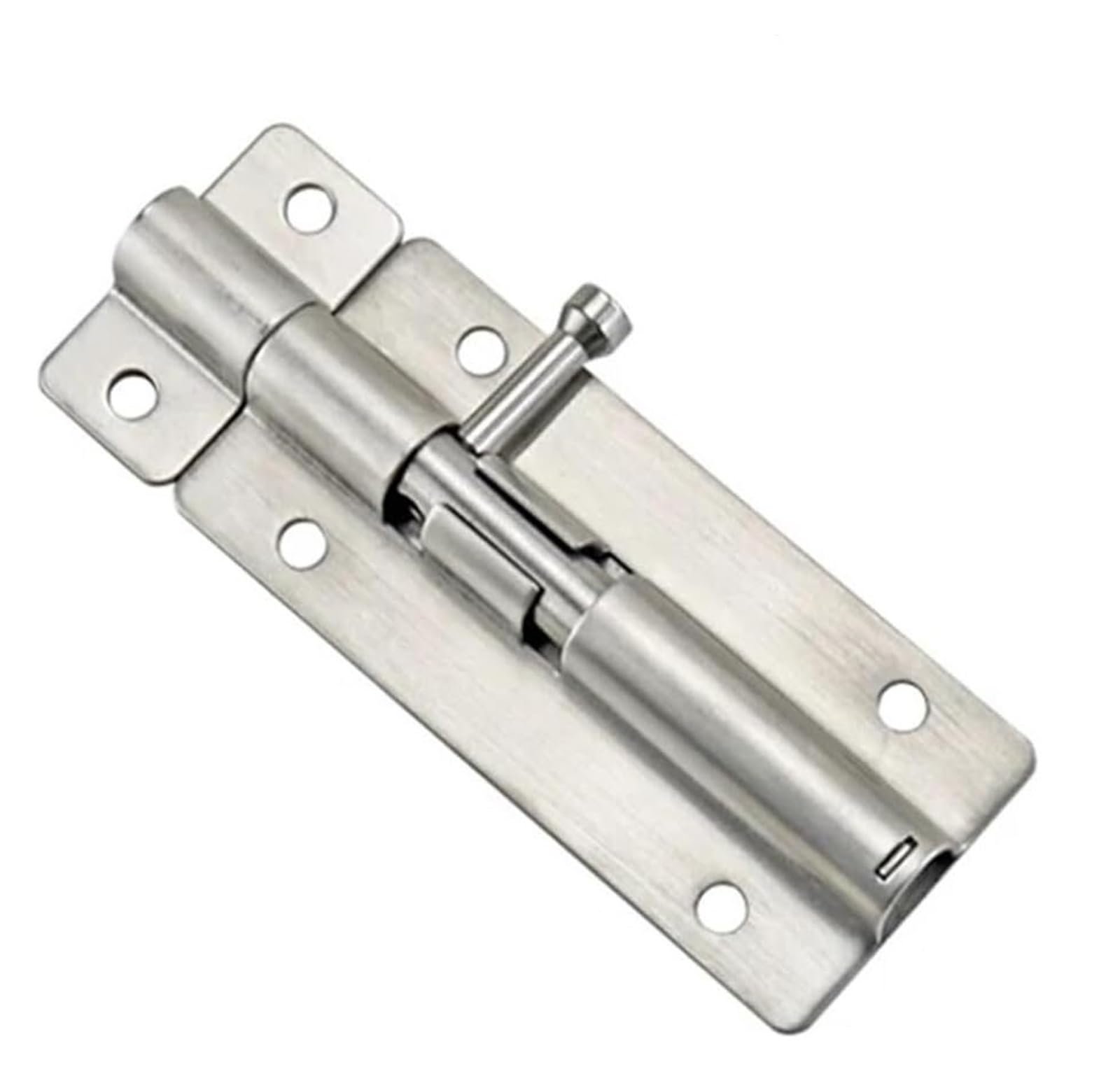 Hebilla de Puerta, Perno de Puerta Cepillado de Acero Inoxidable 304 Hebilla de Puerta Perno de Resorte de Puerta Interior Bisagra Pasador de Puerta