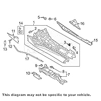 Vista 5 de Rexka Clip de resorte para panel de ajuste metálico, 0.630 in, compatible con VW Audi 4A0-867-276A, 15 uds