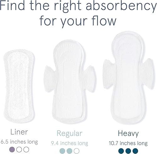 Miniatura 4 de LOLA Almohadillas de algodón orgánico, 36 unidades, almohadilla ultra fina con alas, almohadillas de algodón orgánico para mujeres, productos