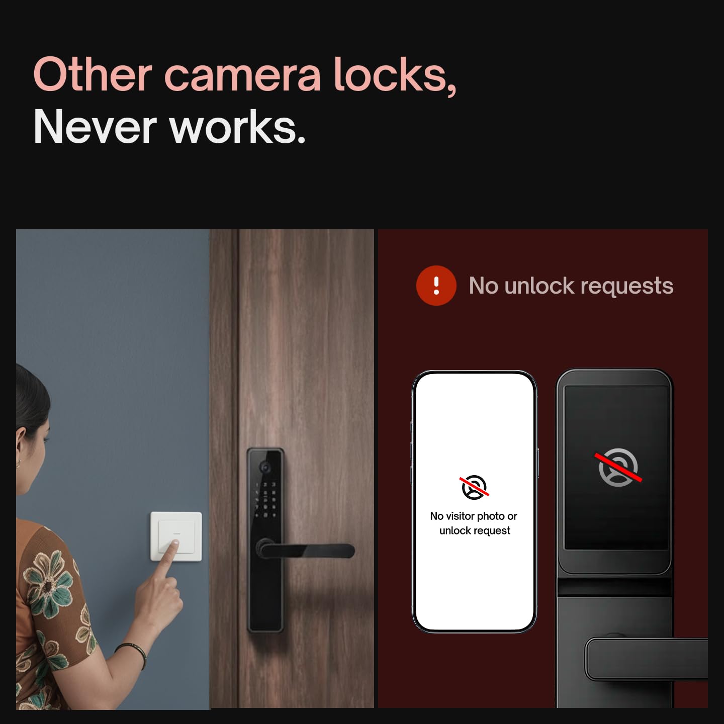 Native Lock Pro by Urban Company | Smart Door Lock with in-Built HD Camera & Home Doorbell Connect | 7-Way Unlock | See & Unlock from Anywhere | 3-Year Unconditional Warranty | Free Installation 1