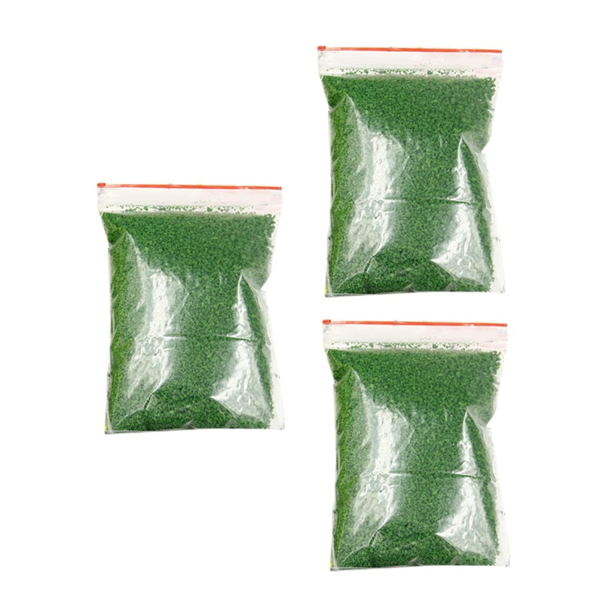 EXCEART Fake Grass Powder for Crafts Green Sponge Tree Powder Diy Micro Landscape Model Railway Layout Sand Table Decoration 3 Packs Approx 2Oz