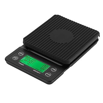 Ubersweet with Safety Silicone Pad LCD Digital Coffee Scale, Digital Coffee Scale, for Kitchen Hand-Made Coffee