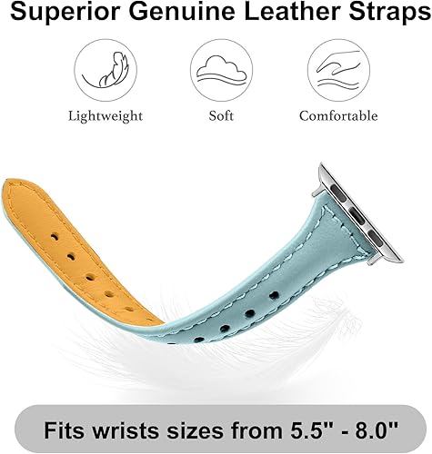 Miniatura 3 de OULUCCI - Correa de repuesto compatible con Apple Watch de 1.49, 1.57, 1.65 o 1.73 pulgadas o iWatch Series 6, SE, Series 5, Series 4,Series