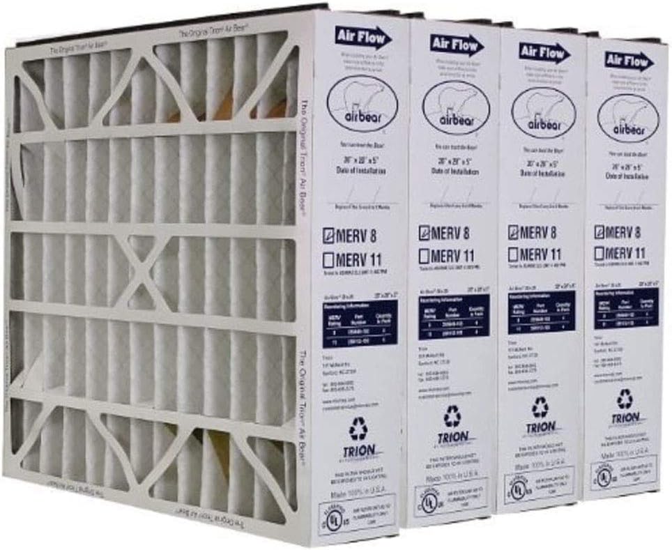 Trion Air Bear MERV 8 Furnace Filters (4 Pack)