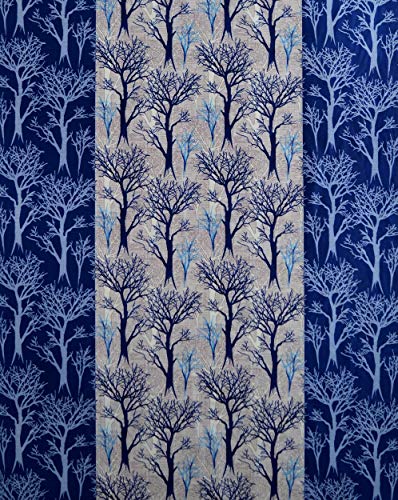 Image of Fashion String Polyester 1 Piece Door Curtain Set, 7 Feet Long, Blue