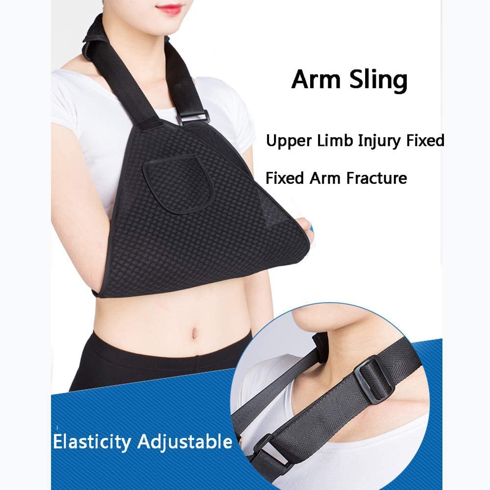 Cabestrillo para Brazo, Ajustable, Ligero, Cómodo, Inmovilizador De Hombro, Cabestrillo para Brazo, Soporte De Hombro Transpirable para Brazo/Mano/Codo Lesionado