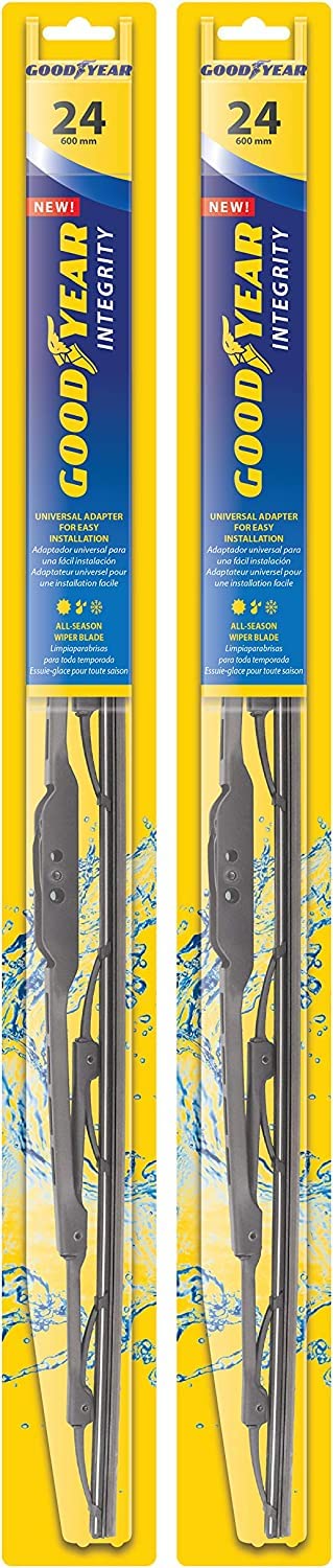 Photo 1 of Goodyear Integrity Windshield Wiper Blades 24 Inch & 24 Inch Set 24" 2 Pack 2 Pack