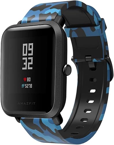 Miniatura 5 de Paquete de 5 correas compatibles con Garmin VenuVenu Sq Smart Watch, 0.787 pulgadas, repuesto flexible de silicona suave resistente al sudor, correa