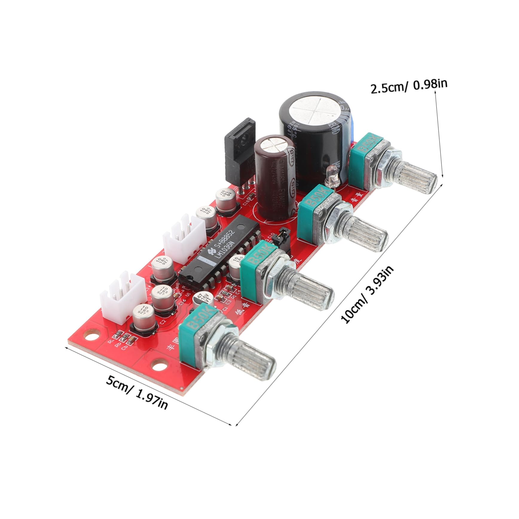 ibasenice Easy Tone Adjustment Volume Control Board Stereo Module for Audio Recording Live Performances