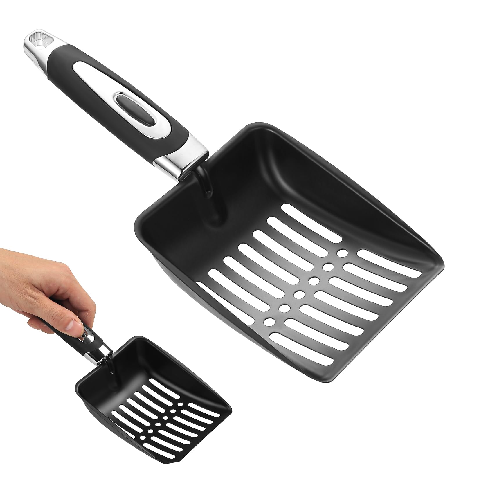ANBEEISS 1 Pc Stainless Steel Cat Litter Scooper